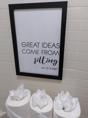 Poster in the toilet (August 2024) at The Loopy Shrew in Shrewsbury