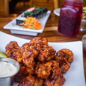 boneless de coliflor   at Mariscos El Rey in Obregon