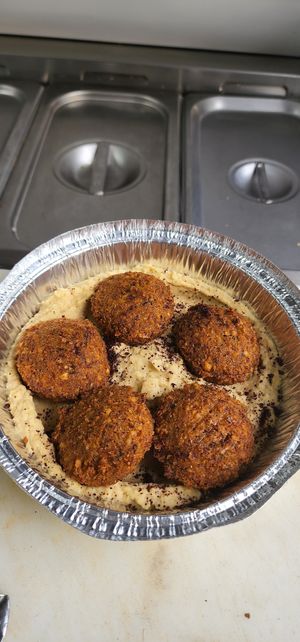 Falafel bowl at Alaturco Gyro in Ballston Spa