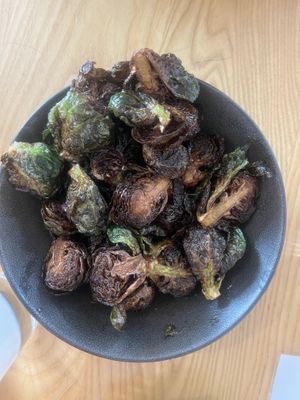 vegan brussel sprouts  at Ash & Elm Cider Co in Indianapolis
