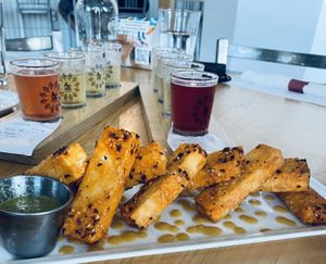 Tofu fries! These are gluten free!   at Ash & Elm Cider Co in Indianapolis