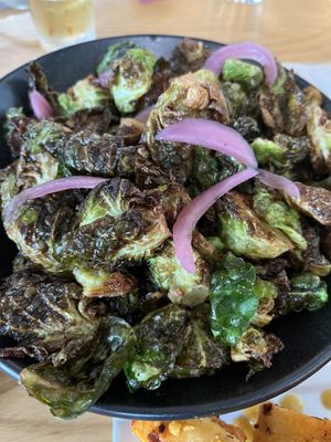 Brussels sprouts, also gluten free!   at Ash & Elm Cider Co in Indianapolis