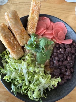 southwest bowl add tofu  at Ash & Elm Cider Co in Indianapolis