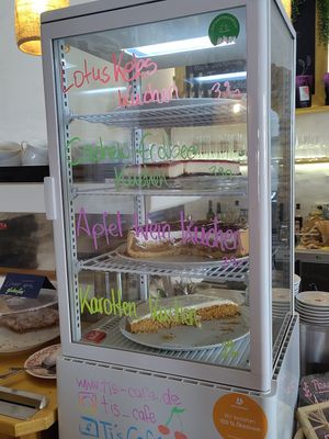 Choice of cakes at Ti's Café in Minheim
