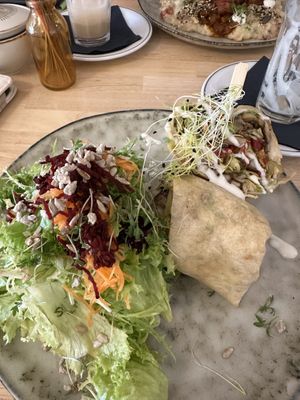 Austernpilz Wrap  at Ti's Café in Minheim