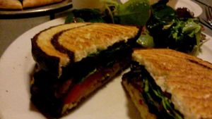 Curry chickpea sandwich  at Green Bliss - the Cafe in Fullerton