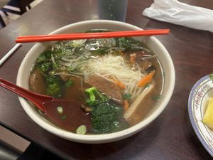Vegan pho  at Mr Pho in Merced