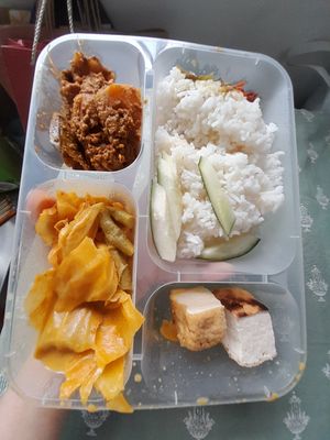 Nasi padang at Ci En (Plant Based Vegetarian) 慈恩素食 in Northeast Singapore