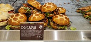 The sandwich is meant to contain vegan mayo but it was still extremely dry and just bland:( at VCE - Natoo in Venice