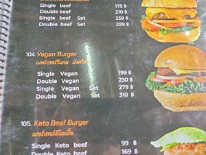 Menu at Elephant Cafe' by Tan in Phuket