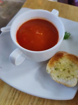 Tomato soup at Elephant Cafe' by Tan in Phuket