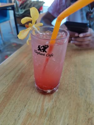 Strawberry Soda at Elephant Cafe' by Tan in Phuket