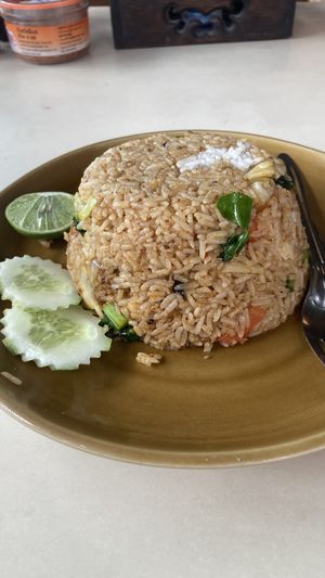 Curry fried rice (without egg, fish or oyster sauce)  at Life Style Thai Food in Koh Phangan
