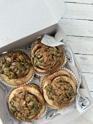 Vegan cinnamon rolls   at Warung Pacific in Lembongan