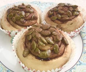 Vegan cinnamon rolls (available by Preorder) at Warung Pacific in Lembongan