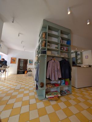 Inside at bleue! in Tunis