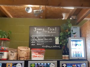 Food menu, drink menu is much larger at Klimzaal Blok in Antwerpen