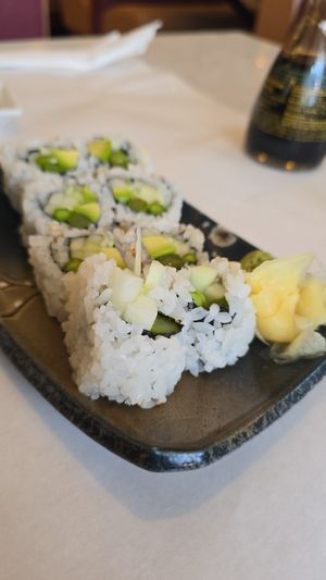Vegetable roll w/ avocado, cucumber,  and asparagus at Mai Noodle House in Gettysburg