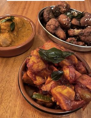 Mixture of vegan tapas   at The Pier Ceylon in Herne Bay