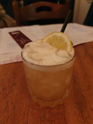 Amaretto sour (with aquafaba!) at The Pier Ceylon in Herne Bay
