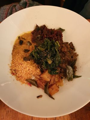 Vegetable curry platter at The Pier Ceylon in Herne Bay