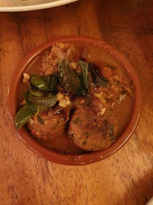 Vegan meatballs at The Pier Ceylon in Herne Bay