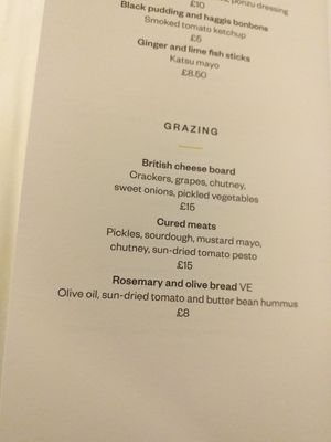 Bread for grazing at Voco Grand Central in Glasgow