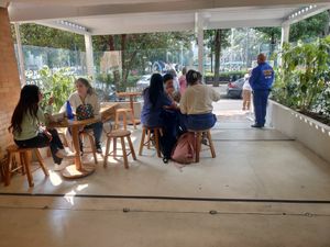 Seating at Pércimon in Bogota