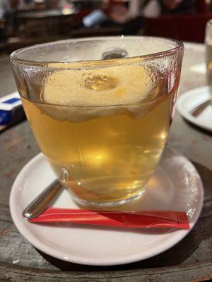Turkish apple tea  at bona'me in Frankfurt
