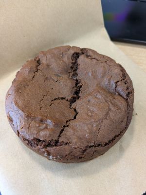 Dark chocolate and espresso cookie at Mow's Coffee in Sheffield