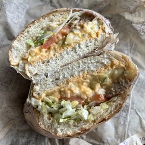 vegan mack daddy   at Ike's in Poway