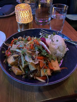 Ginger stir fry   at BODHI in Indianapolis