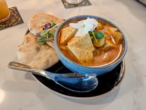 Masaman and Naan at BODHI in Indianapolis