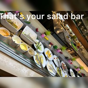 Salad bar  at Panda Mami in York