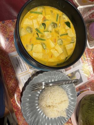 Tom kha or red Curry  at YA Restaurant in Phuket