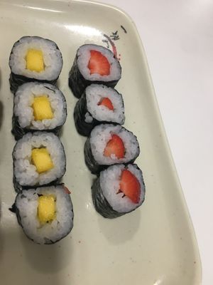 Mango and strawberry  at Restaurante Mizuki in Fatima