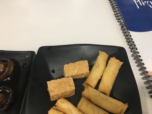 Fried tofu made by them
and vegetable crepes at Restaurante Mizuki in Fatima