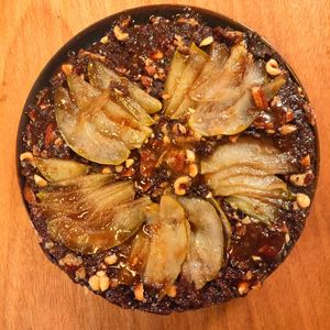 A delicious caramel pear pie at Wildflower Canteen in Leiden