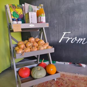 Just a cute stall with some things on sale at Wildflower Canteen in Leiden