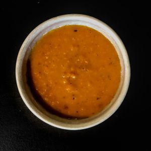 carrot orange chutney at Wildflower Canteen in Leiden