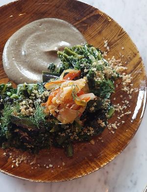 Bitter greens, so tender! at Ground Provisions in West Chester