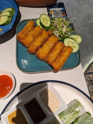 Fruit spring rolls at SHAKTI in Nha Trang