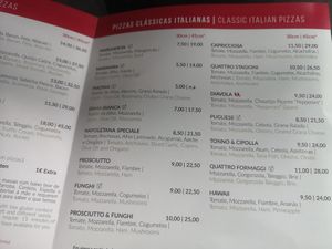 Menu 1 at D'aldeia Pizzeria in Rogil