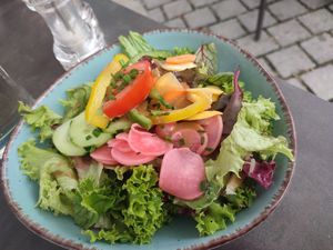 side salad at Rohrbecks in Memmingen