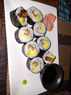 Tofu sushi at Mekong MoJo  in Krong Kracheh