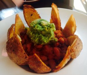 Vegan nachos  at Mad Spuds in Surry Hills