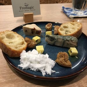 Cheese plate at Fromagic in Tokyo