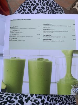 Signature smoothies - avocado smoothie is amazing  at Artillery Arts Cafe in Phnom Penh