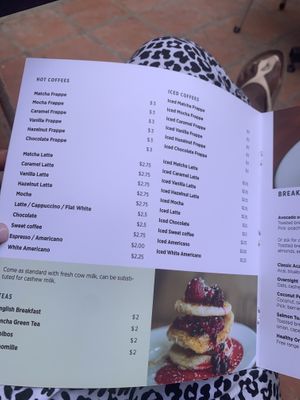 Coffees & teas  at Artillery Arts Cafe in Phnom Penh