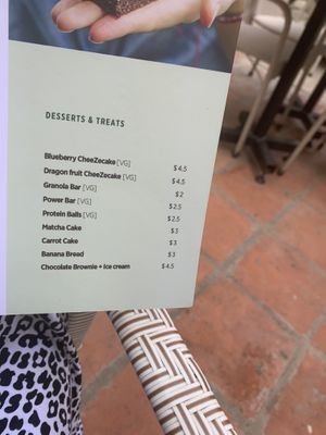 Desserts  at Artillery Arts Cafe in Phnom Penh